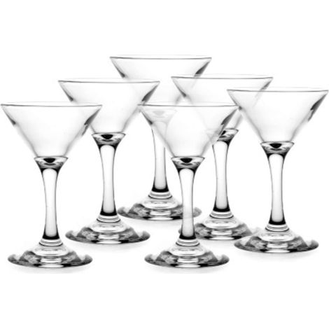 Set 6 calici Martini vetro Borgonovo cl 15