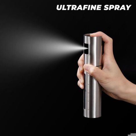 Vaporisateur Huile Pulverisateur Huile Cuisine Acier Inoxydable Spray Huile Cuisine Air Fryer 100 ml Avec Échelle, 2 Pièces (1/5)