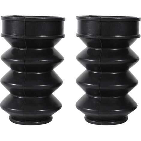 GARRYFIZH Cache de fourche avant, soufflets noirs anti-déchirure de 39 mm pour moto Sportster Dyna FX XL 883