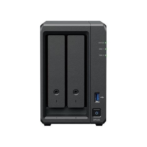 Synology DP320 server NAS e di archiviazione Desktop R1600 8 GB 16 TB Nero