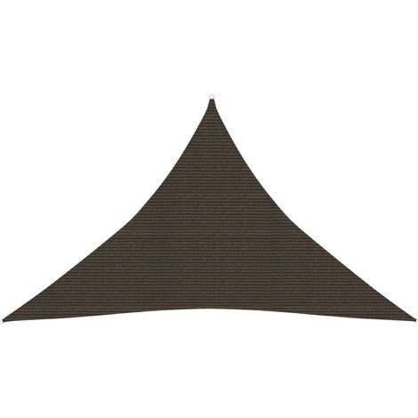 Voile de parasol, Voile d'ombrage, Toile Tendue Parasol protection contre la chaleur 160 g/m² Marron 4x4x5,8 m PEHD TTF1728 (1/5)