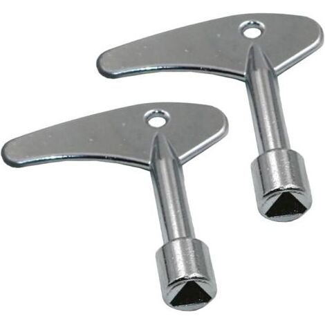 2-teiliger dreieckiger Metallschlüssel, Dreiecksschlüssel, Zählerschrank-Schlüssel für Gas-, Wasser- und Stromzählerschränke (1/5)