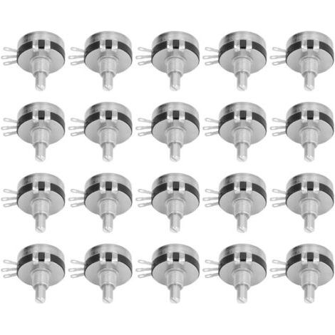 Kit de 20 pièces potentiomètres mono-tour WTH118-2W470K, assortiment résistances carbone pour électronique (1/5)