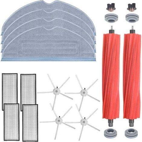 Accessoires Roborock S7 MaxV Ultra S7 MaxV S7 Plus S7 Max S7 2 Brosses Principales 4 Filtres 4 Brosses Angle 4 Lingettes Humides (1/4)