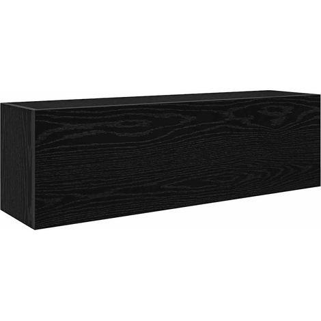 Maison Exclusive - Bad-Wandschrank Schwarz 100x25x30 cm Holzwerks