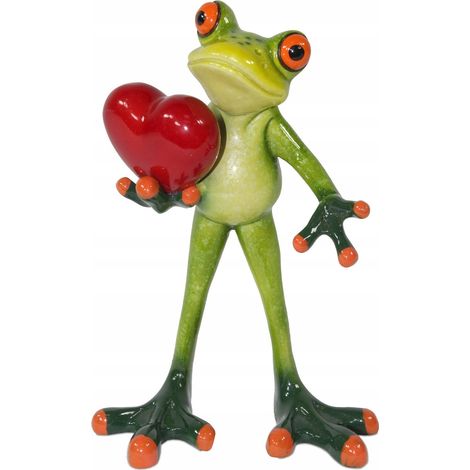 Froschfigur/Frosch mit Herz/Stehfigur zum Valentinstag (1/5)