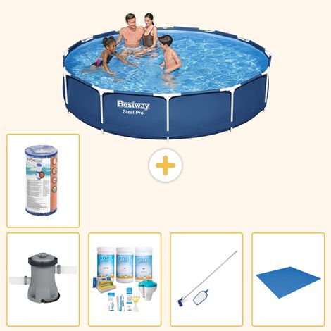 Bestway Bestway Steel Pro Ronde - 366x76 cm - 6-pièces  S22104
