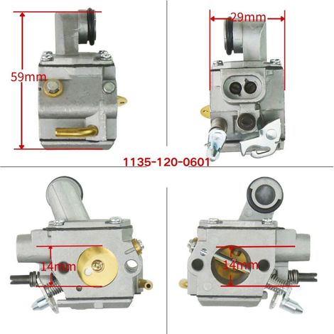 Compatible avec le carburateur de tronçonneuse STILL MS361/1135 120 0601 HE-22A/C3R-S236 ZAMA, spécialement conçu pour les tronçonneuses STILL, améliorant la puissance. (1/3)