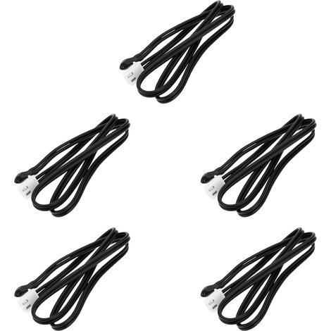NTC Thermistor Probes 15K Temperature Sensor for Thermostatic Controls Industrial Systems 40 cm Pack of 5 (1/5)