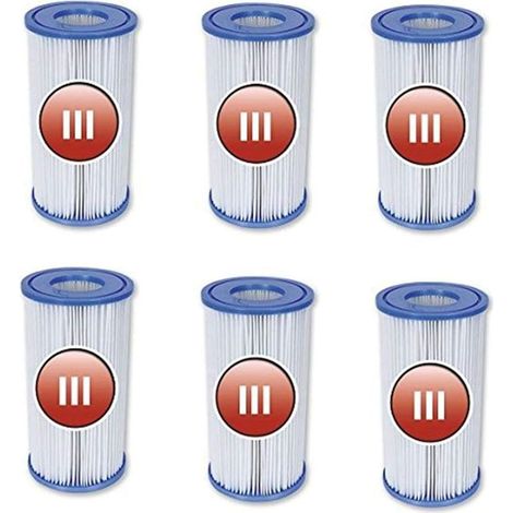CYRILL –Per cartucce filtranti per piscine Bestway 58012 misura III - 6 pezzi (1/5)