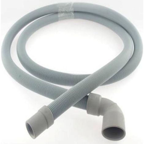 TUBO SCARIVO ACQUA LAVATRICE CURVA ATTACCO GROSSO 30MM  LUNGHEZZA 2,0 MT