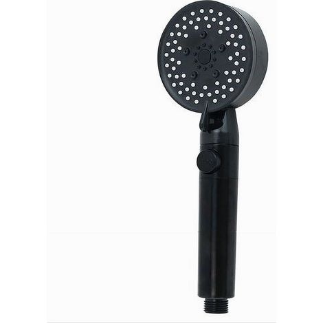 Cleafe - Doccetta Soffione Doccia Bagno Multigetto Cornetta Nero Moderno 8.5 X 25cm 87526 - (1/5)