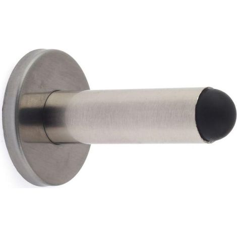 Arrêt De Porte Style Fonctionnel Protège Les Murs Et Les Portes Contre Les Impacts Fabriqué En Acier Inoxydable Finition Inox Mat Mesures 50X78X50mm (1/3)