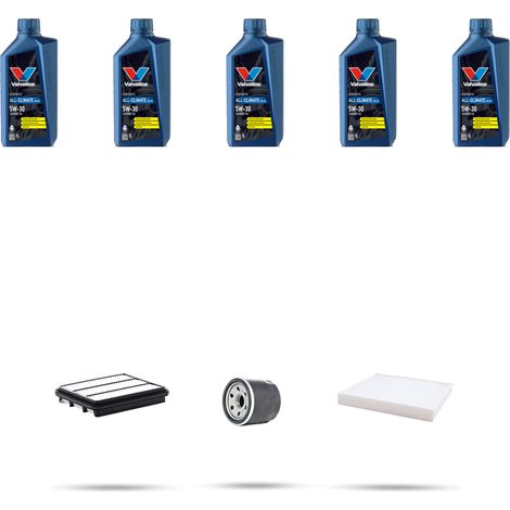 Kit tagliando 3 FILTRI e 5L OLIO compatibile con Hyundai Santa FE II 2.7 V6 139kw dal 2006 (1/5)