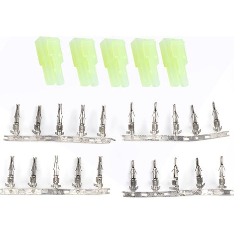 5 Paires Connecteur Tamiya Mini Vert Sans Fil pour Batterie RC NiMH