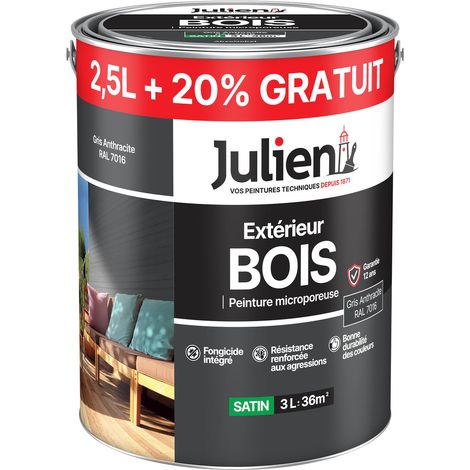 Vernice esterna per legno microporosa 2,5l +20% gratuito - Julien