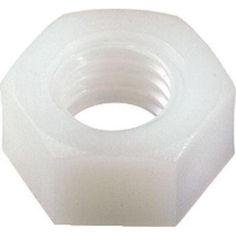 Ecrou Nylon Hexagonal HU M8 Nylon Naturel-1 pièce - Ecrou Nylon Hexagonal HU M8 Nylon Naturel-1 pièce (1/3)