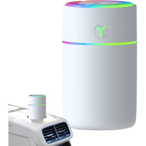 Diffusore umidificatore per auto，Diffusore d'aria per auto portatile，piccolo e colorato，elegante diffusore di profumo compatto per auto (1/5)