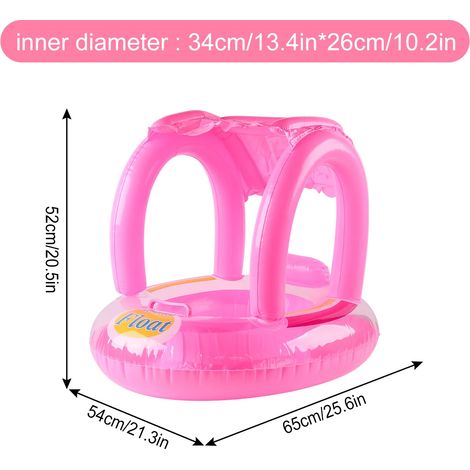 Les chaises flottantes gonflables avec pare-soleil sont adaptées aux activités estivales telles que la baignade en piscine et à la plage.
