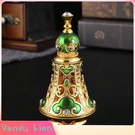 1 Flacon de parfum en émail vintage, Alliage de zinc, Style moyen-oriental, Pour salle de bain et vanité (1/5)