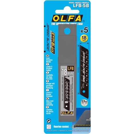 5 lames OLFA LFB-5B Speed Blade de 18 mm - CARPENTRAS SIGN - OL23100