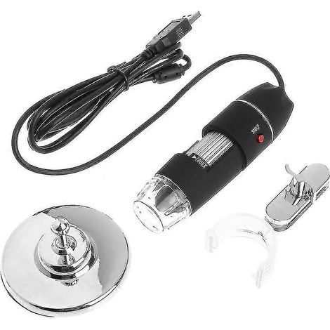 Microscope numérique 1000x à 8 LED, alimenté par USB, endoscope, caméra zoom, outil de grossissement (1/5)