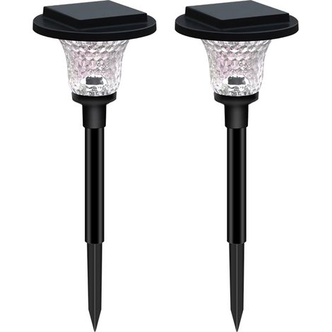 Luces LED solares para jardín, decoración exterior, impermeables, alimentadas por energía solar, para montaje con estaca en el suelo, para entrada de vehículos/patio/jardín. (1/5)