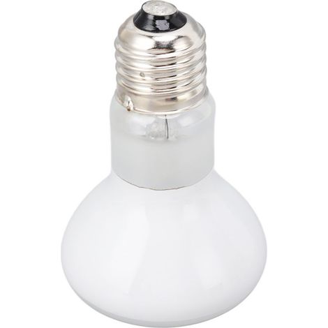 Ampoule chauffante E27 UVA pour reptiles, pour amphibiens, dragons barbus, tortues, pythons boules, 220-240V, blanche, 75W (1/5)