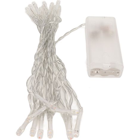 Guirlande LED 3 mètres, 20 ampoules multicolores, déco lumineuse pour Noël et fêtes, cordon souple pour intérieur et extérieur (1/5)