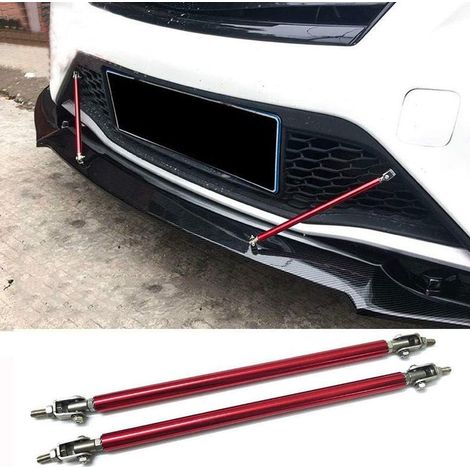 Lot de 2 Barres de Protection de Pare-Chocs de Voiture - Séparation Réglable, Support Avant et Arrière, Modification (100-200mm) (1/5)