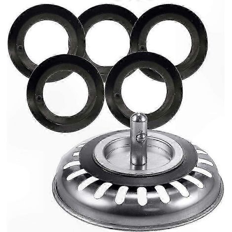 Joints d'étanchéité pour bonde d'évier et de baignoire - lot de 5 (1/5)
