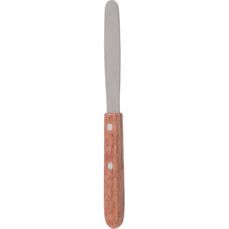 Spatule en acier inoxydable pour plâtre dentaire, manche en bois, outil de mélange et d'agitation, accessoire de laboratoire dentaire (1/5)