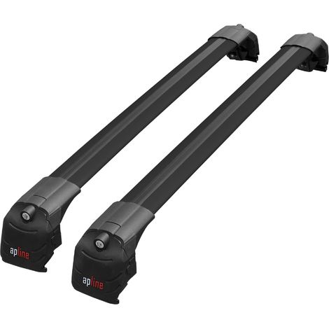 Compatible avec Mercedes GLC Classe 2 (X254) 2023-2026 ACE-2 Modèle Barres de Toit Railing Porte-Bagages de Voiture Aluminium Noir 2 Barres (1/5)