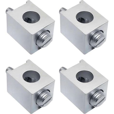 Kit de 4 connecteurs pour fil neutre 4-2/0, connecteur de mise à la terre du disjoncteur, connecteur de mise à la terre en aluminium, compatible avec les connexions électriques. (1/5)