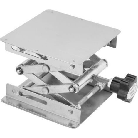 Plateforme élévatrice en acier inoxydable pour laboratoire, support à ciseaux, 100 x 100 mm