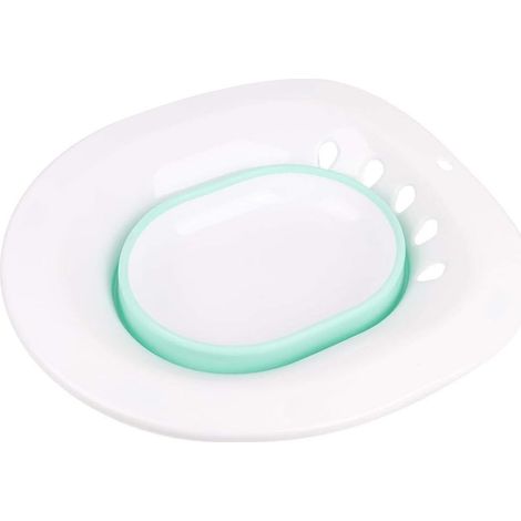 Lavabo plegable portátil con bidé, apto para inodoro, ideal para mujeres embarazadas con hemorroides (verde) (1/5)