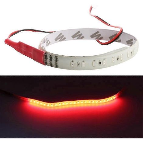 Bande lumineuse LED 32 SMD 3528 de 30 cm (1 pi) avec 32 LED, style Knight Rider, effet stroboscopique et néon.