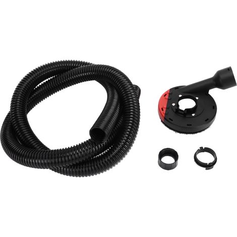 Capot anti-poussière pour meuleuse d'angle, en polycarbonate transparent PC, avec raccord pour aspirateur et tuyau de connexion (1/5)