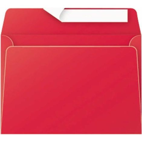 CLAIREFONTAINE Briefumschlag Clairefontaine Pollen® DIN C6 162 x 114 mm (B x H) ohne Fenster 120g/m² mitHaftklebung Papier kirschrot 20 St./Pack. (1/5)