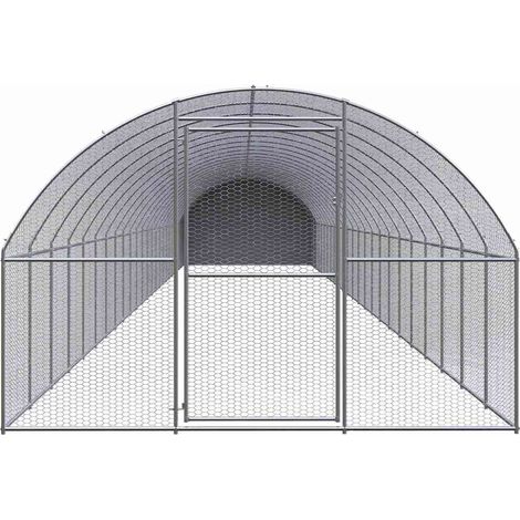 Maison Exclusive - Pollaio per Esterni 3x24x2 m in Acciaio Zincato (1/5)