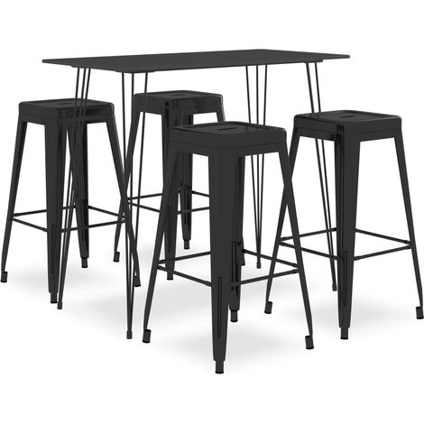 5-tlg. Bar-Set Schwarz