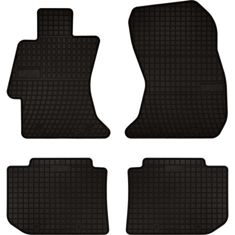Alfombrillas de goma para coche: Subaru XV crossover (2011-2017) - negras, ajustadas (1/5)