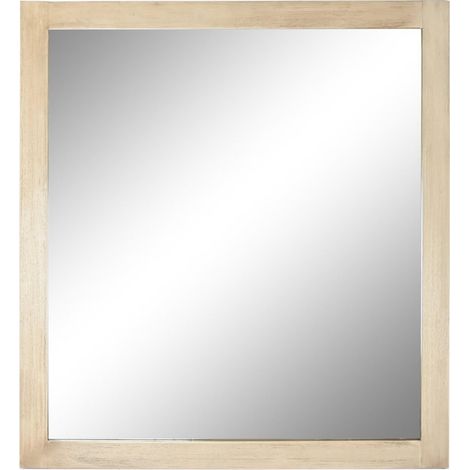 Miroir en bois d'acacia finition naturelle élégant - Teinte bois naturel d'acacia (1/4)