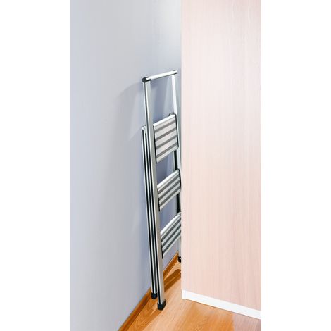 Wenko Escalier pliant 3 marches aluminium léger robuste (1/5)