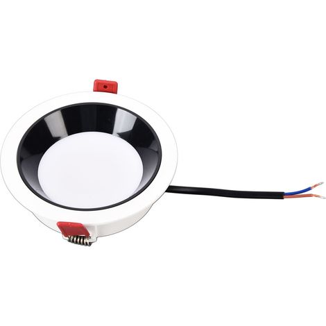 Spot LED encastré 12W 13cm blanc chaud 220V, projecteur de plafond facile à installer pour décoration intérieure. (1/5)
