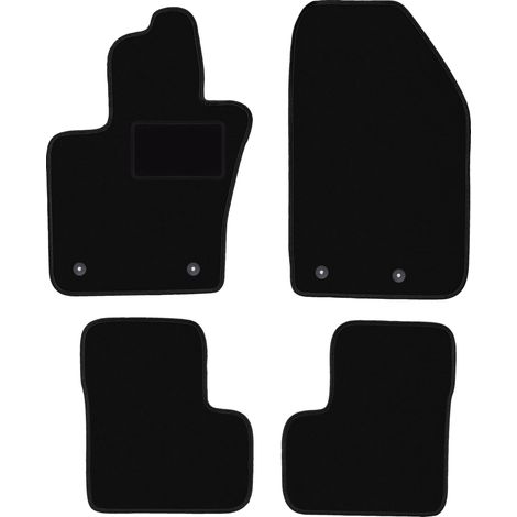 Tapis de sol en velours noir pour : Fiat 500X crossover (2014-2018) (1/5)