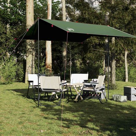 vidaXL Telone da Campeggio Verde 300x294 cm Impermeabile