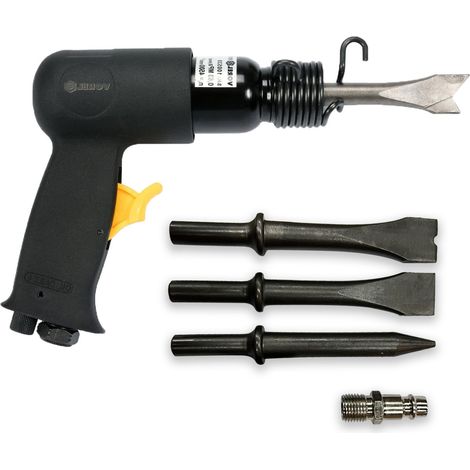 Marteau burineur air comprime burin pneumatique avec 4 burins (1/4)