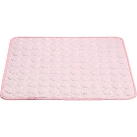 Chat d'été frais rafraîchissant, tapis de refroidissement pour chats petits/moyens/grands, rose taille S, fournitures apaisantes pour animaux. (1/4)