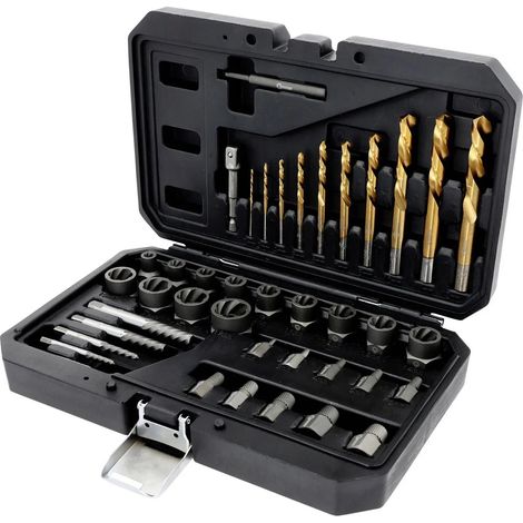 [NEUWERTIG] B-Ware Ks Tools Ausdrehsatz Schraubenausdreher Set Gewindebolzen Werkzeug Koffer 40tlg